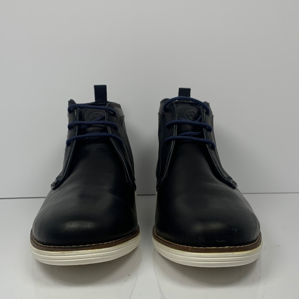 Thomas & Vine Black Boots Leather Ankle Lifestyle Chukka Shoes size 9.5